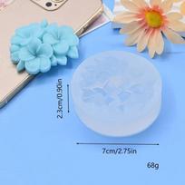 Gvazdikų žiedo silikoninė torto forma 3D fondanto forma keksiukams, želė, saldainiams, šokoladui, tortų dekoravimui, virtuvės kepimo įrankis, formos Flower gray