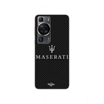 Coque - MASERTATI - Huawei P60 - Souple - Carbone - Blanc balta