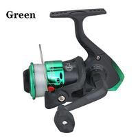 Portable Drag Fish Wheels Ultralight Fishing Reel Gear Ratio 5.2:1 Spinning Reel With 60m Fishing Line Angling Supplies žalia