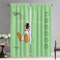 Pingu Shades Blackout Curtains 2 Pieces Home Interior Curtains for Living Room Curtain Halloween Decoration Tulle for Bedroom W50xH70cmx2pcs-CL