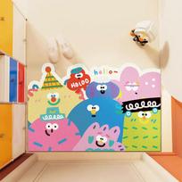 Cartoon Little Monster Scraping Mud Mat Into The Door Non-slip Wear-resistant Silk Ring Mat Household Can Be Cut Into The Door Mat 40 * 60cm