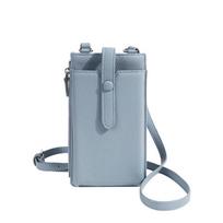 Naujas Mini Vertikalus Ličio Rašto Kurjerio Pečių Krepšys - Daugiafunkcinis, Paprastas, Derinamas Telefono Krepšys mėlyna