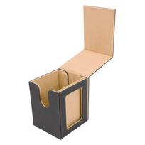 Card Deck Box PU Leather Magnetic Closure Separate Card Deck Case for 100pcs Game Cards Khaki chaki