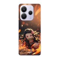 Coque Xiaomi Redmi Note 14 5G Demon Slayer Nezuko 3D art anime Manga copie Maniacase