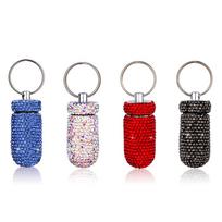 4 Pieces Aluminum Alloy Waterproof Pill Cases Dispenser Containers Airtight Piller Holder Organizer Health Care gray