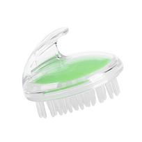 Silicone Head Body Massager Shampoo Scalp Massage Brush Hair Washing Comb žalia