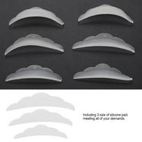 3 Pairs Curl Silicone Protection Pads Eyelash Lifting Curling Eyelash Extension S M L gray