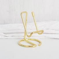Cute Card Holder Gold Metal Paper Organizer Binder Clip Display Office Business for Men & Women Fashion Desktop Decorative auksas