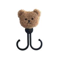 Stroller Hook Cute Bear Figure Cart Hook for Hanging Bag Drooling Bib Pram Hanger Mother Essential Baby Product kava