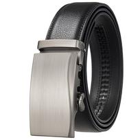 Automatinis sagties diržas, Vyriškas madingas laisvalaikio karvės odos diržas Ly25-1052-1 110-130CM
