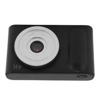 4K Skaitmeninis fotoaparatas 48MP HD 16X Skaitmeninis priartinimas Automatinis fokusavimas Nešiojamas kišeninis mikro veidrodinis fotoaparatas su 2,4 colio juoda