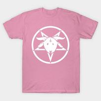 T Shirt Women Happy Goat Pentagram Harajuku Print Kawaii Tshirt Summer Short Sleeve Female T-Shirt Top Tee S