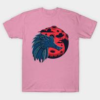 T Shirt Women Mr. Wolf Harajuku Print Kawaii Tshirt Summer Short Sleeve Female T-Shirt Top Tee S blue