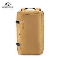 Men Women Backpack Kingsons For 17 inch Laptop 2025 New Recycled Polyester 32 L Large Capacity  180° Open Waterproof Travel Backpack Khaki K10218R chaki