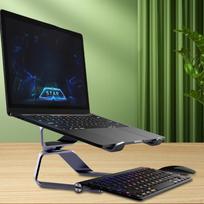 Laptop Stand Computer Holder Ventilated Cooling Aluminum Alloy Support Notebook Riser Adjustable for gray
