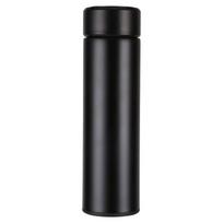 Nešiojamas išmanusis termosas su temperatūros ekranu - Didelės talpos, madingo dizaino studentams (Unisex) 480ml black