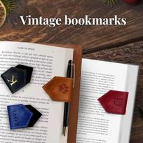 Triangular PU Leather Magnetic Bookmark and Cable Winder 4.3*1.57 inches gray
