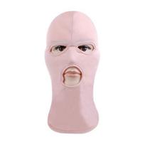 Unisex viso veido dengimo jojimo galvos apdangalas, kvėpuojantis, elastingas, atvira burna, atidengiantis akis, veido kaukė, suaugusiųjų cosplay kostiumas šviesiai rausvos spalvos