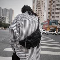 Canvas Sling Bag Gothic Crossbody Bags for Women Bags and Pouches Feminine Shoulder Toad Fanny Pack white