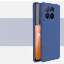 For Xiaomi 14 Case Xiaomi 14 13 13T Pro Cover Fundas Coque Shell Soft Liquid Silicone Shockproof Phone Back Case Xiaomi 14 For Xiaomi 14 mėlyna