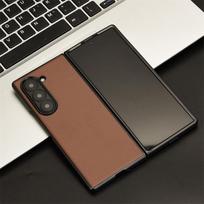 For Samsung Galaxy Z fold6 5G Case Luxury PU Leather Hard PC Plastic Protection Cover Capa for Galaxy Z fold 5 4 3 2 1 5G Funda For Galaxy Z fold 6