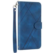 Dirželis Virvelė Odinė Piniginė Telefono Dėklas iPhone 15 14 13 12 11 Pro XS Max XR X SE2022 8 7 Plus Atlenkiamas Kortelių Skyrius Galinis Dangtelis For SE2020 SE2022 blue