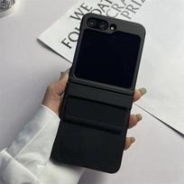 Prabangus silikoninis elastinis dirželis, šarnyras, smūgiams atsparus telefono dėklas Samsung Z Flip 6 5 4 3 ZFlip 6 ZFlip 5 sulankstomas kietas PC kietas dangtelis For Samsung Z Flip 6 black