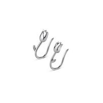 Hong Kong Style Retro Glossy Tulip Flower Ear Hook Niche Temperament Ins Sweet Ear Decoration