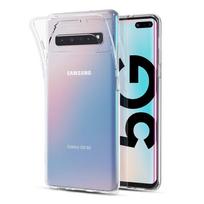 Silikoniniai krištolo skaidrumo telefono dėklai Samsung Galaxy S10 5G E S10E Plus Lite S105G S10Plus minkštas TPU skaidrus plonas galinis dangtelis Samsung S10 5G gray