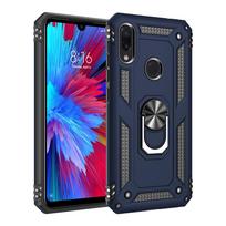 for Xiaomi Redmi Note 7 Case Cover Armor Rugged Military Shockproof Car Holder Magnetic Ring Case for Redmi Note 7 pro for POCO F2 Pro blue