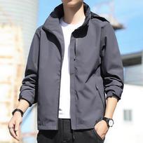 Unisex vandeniui atspari vėjo striukė: Lengva pavasarinė/rudeninė striukė su gobtuvu veiklai lauke. 5XL gray