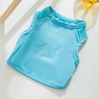 Spring and Summer Dog Dopamine Candy Color Two Feet Cool Vest Medium and Small Dog Cat Teddy Pet Dog Clothes XS bondi mėlyna spalva