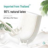 Favorite Thai Natural Latex Adult Pillow with Knitted Pillowcase - Perfect Gift! 60x40x8/10 cm