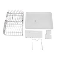 Dish Drying Rack Folding 2 Tier Multipurpose Easy Storage Dish Dryer Rack for Kitchen Countertop balta
