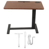 Standing Desk Bedside Height Lifting with Wheels USB Port Home Office Desk for Study Room Bedroom black