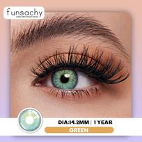 FUNSACHY 1 Pair Colored Pupils for Eyes Green Soft Contact Lenses Brown Natural Contacts Yearly Cosmetics Gray Pupils Color Lens