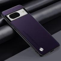 Prabangus PU odos dėklas „Google Pixel 8 Pro 8Pro“ dangteliui, silikoninis apsauginis telefono dėklas, skirtas „Google Pixel 6A 7A 6 7 Pro Pixel6 8A“ For Pixel 7A violetinė