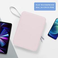 Odinis planšetinio kompiuterio apsauginis dėklas, laikymo krepšys, tinkamas Apple 10 colių, Huawei 12 colių nešiojamojo kompiuterio planšetiniam kompiuteriui, įdėklas, atsparus vandeniui, aliejui, atsparus dilimui 10.9 inches rožinė