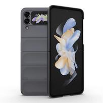 Samsung Galaxy Z Flip4 3 5 5g galinio dangtelio telefono dėklas minkštas skystas silikonas apsauga nuo kritimo smūgiams atsparus apsauginis Funda Coque dėklai For Z Flip5 tamsiai pilka spalva