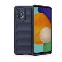 Skirta Samsung Galaxy A52 A52s 5G galinis dangtelis telefono dėklas skysto silikono apsaugantis nuo kritimo smūgiams atsparus šarvuotas Funda Coque dėklai For Samsung A52 5g tamsiai mėlyna spalva