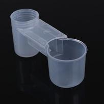 Plastikinis naminių paukščių girdykla, vandens buteliukas, puodelis, katė, vištiena, balandis gray
