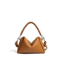 New Top Layer Cowhide Small Soft Cigarette Box Bag Women's Niche High-end Handbag Crossbody Bag Commuting Bag Versatile 22x9x15cm ruda