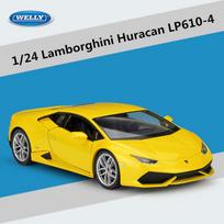 Nauja 1:24 „Lamborghini LP610-4“ lydinio lenktyninio automobilio modelis, metalinis sportinio automobilio modelio modeliavimas, madingų papuošalų kolekcija, vaikų žaislai, berniukų dovana geltona