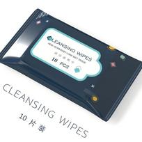 10-Pack Portable Wet Wipes for Infants & Young Children - Gentle Hand & Mouth Cleaning, Disposable & Travel-Friendly