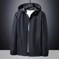 Men's Korean Style Hooded Windbreaker - Spring/Autumn Large Size Casual Jacket for Couples 5XL black