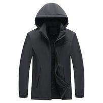 Lauko Žieminis Didelio Dydžio Šturmo Kostiumas Vyrams, Sutirštintas Vilnas Šilumai ir Papildomas Riebalų Sluoksnis Apsaugai nuo Vėjo ir Lietaus, Skirtas Alpinizmui 8XL black