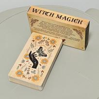 Raganų Magijos Orakulo Kortos 10,3*6cm 40 Vnt. Įkvėpimo Kortos su Raktiniais Žodžiais
