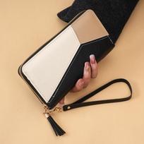 Korean version  new clutch wallet women's long zipper multifunctional Joker wallet large-capacity mobile wallet