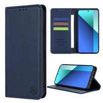 Piniginės odelė Telefonui Magnetinis kortelės lizdas Atverčiamas odinis dėklas Skirta Xiaomi 14T 13T 11T Poco X7 X6 C75 M6 Redmi 14C 13C 12C 10C 9 9A 9C Poco C65 vyno raudonos spalvos