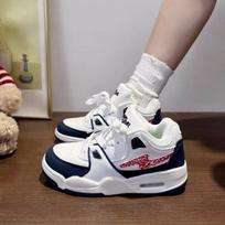 Hong Kong style platform air cushion board shoes women's niche ins tide 2024 summer new versatile casual sports skateboard shoes women 35